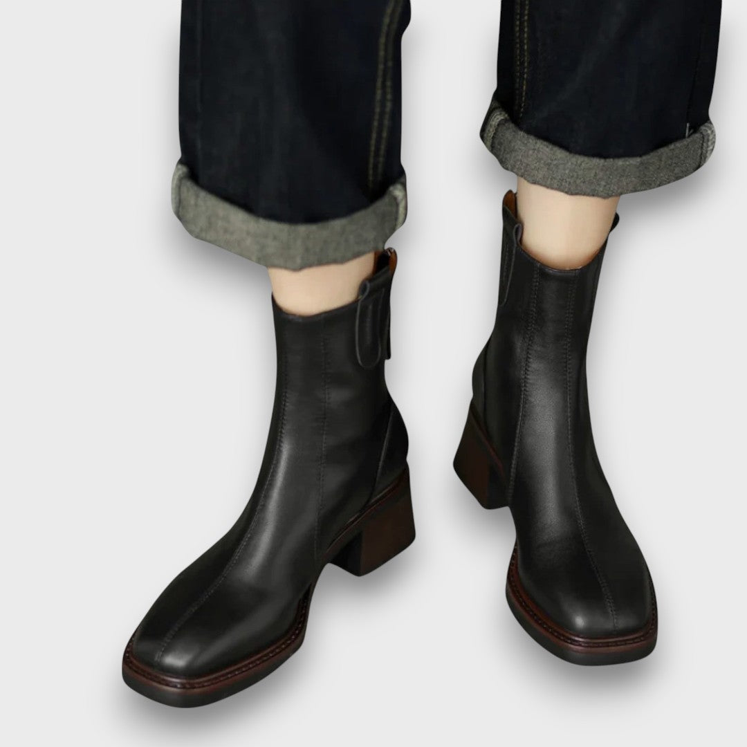 Fien - Élégantes Bottines en Cuir