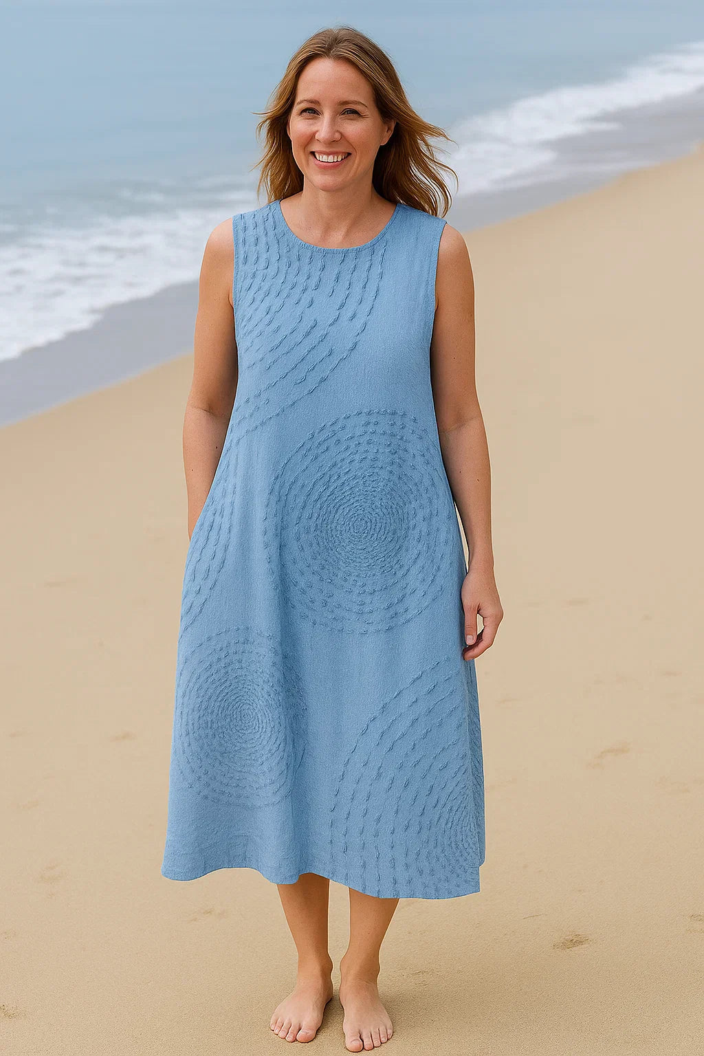 Sofie - Robe Midi Aérée Élégante