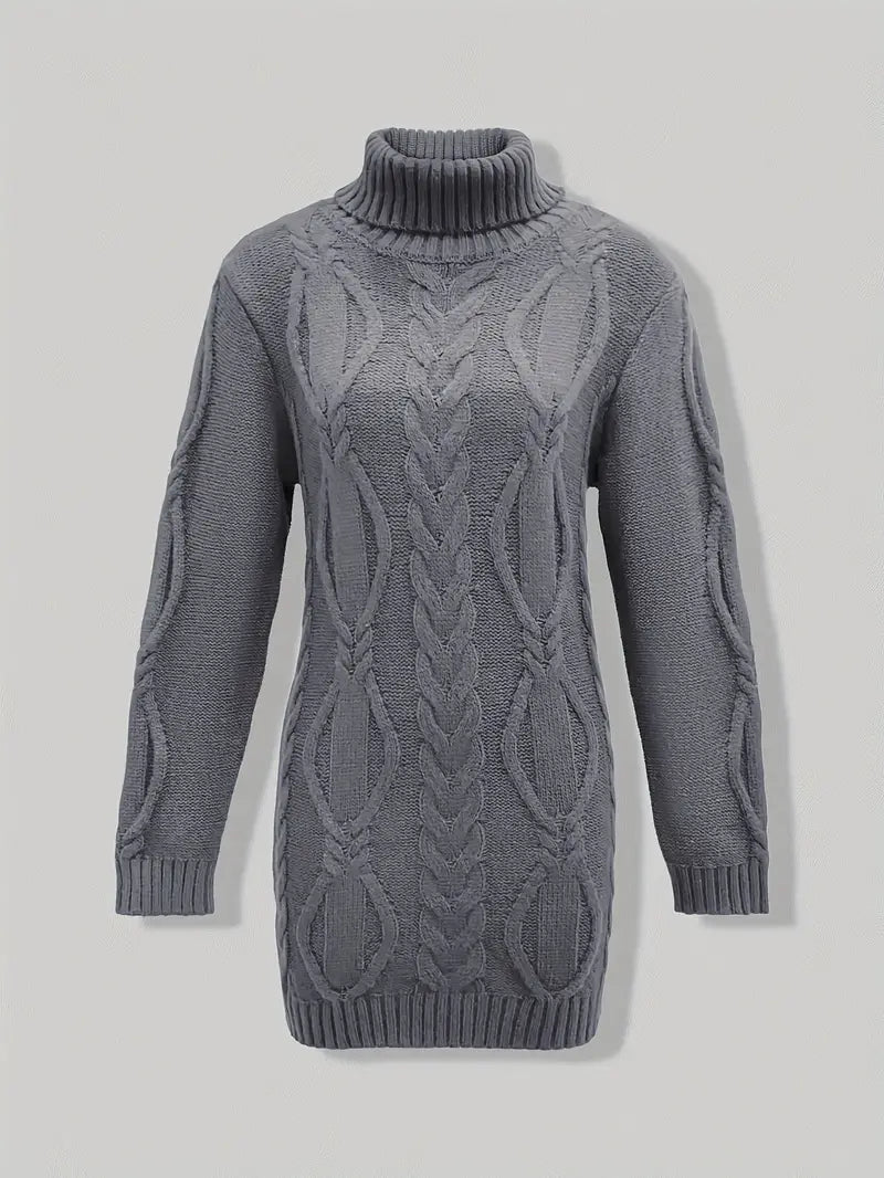 Narda - Élégante Robe Turtleneck