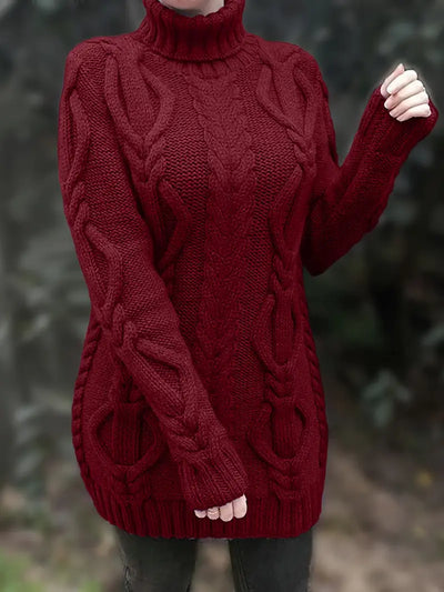 Narda - Élégante Robe Turtleneck