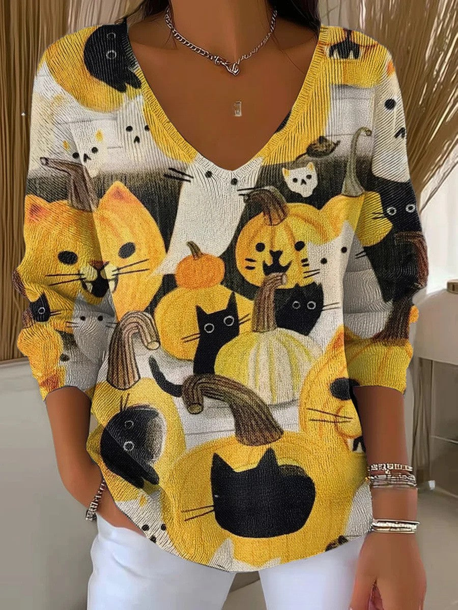 Florence – Pull en maille col V