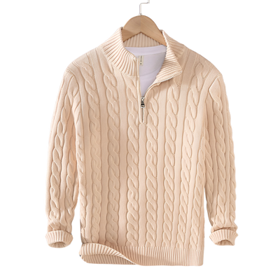 Anthony - Pull Torsadé Demi-Zip