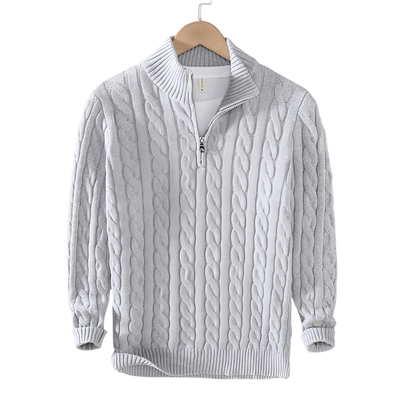 Anthony - Pull Torsadé Demi-Zip