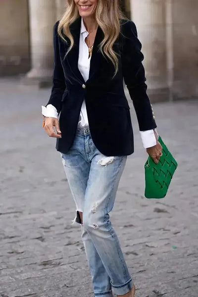 Aria - Blazer Chic En Velours