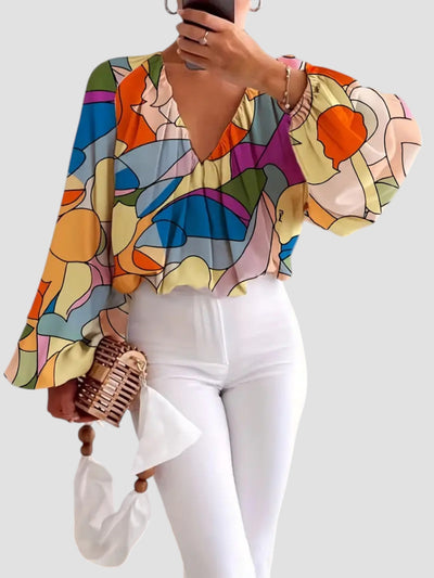 Gloria - Blouse Colorée Élégante