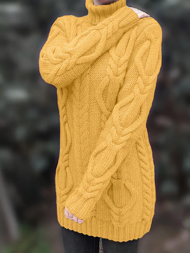 Narda - Élégante Robe Turtleneck