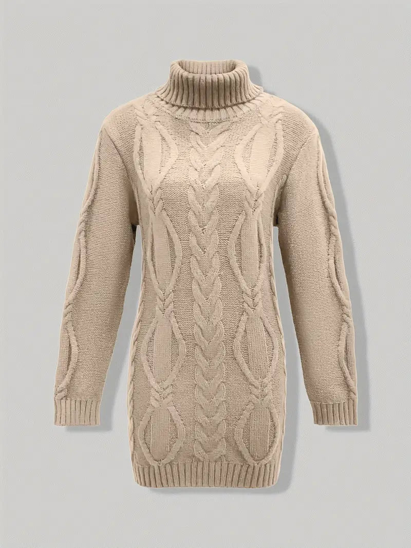 Narda - Élégante Robe Turtleneck