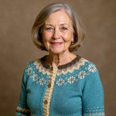 Allaira - Cardigan Vintage Fait Main