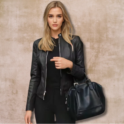 Anora - Élégante Veste En Cuir