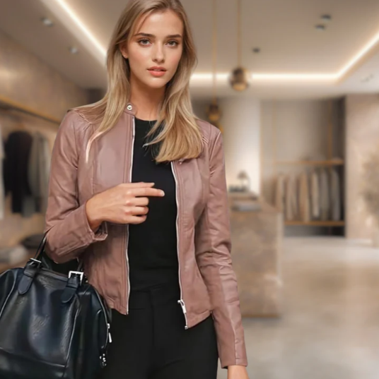 Anora - Élégante Veste En Cuir