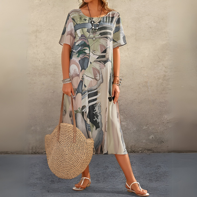 Joelle - Robe Fleurie Élégante