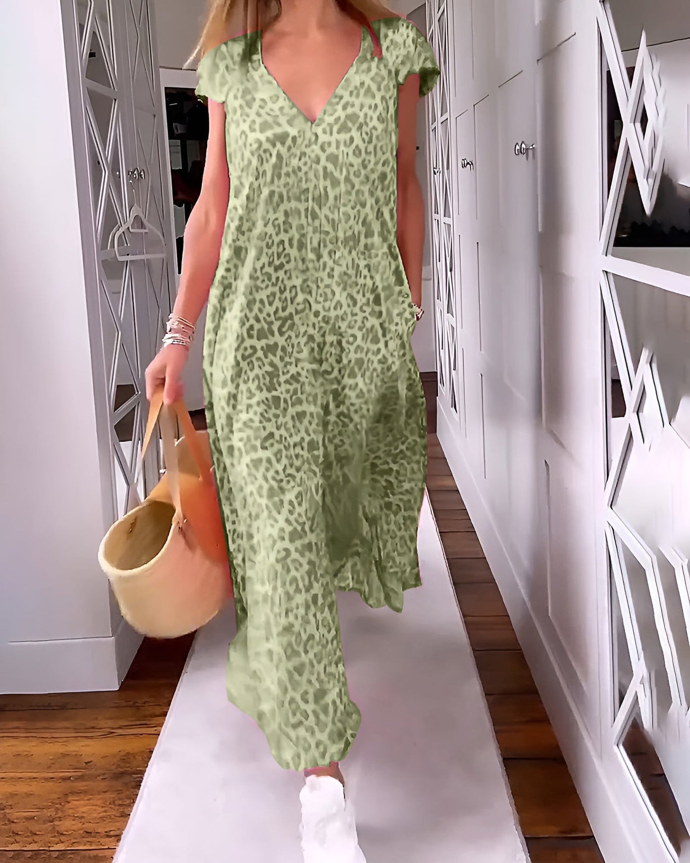 Véronique - Élégante Robe Léopard