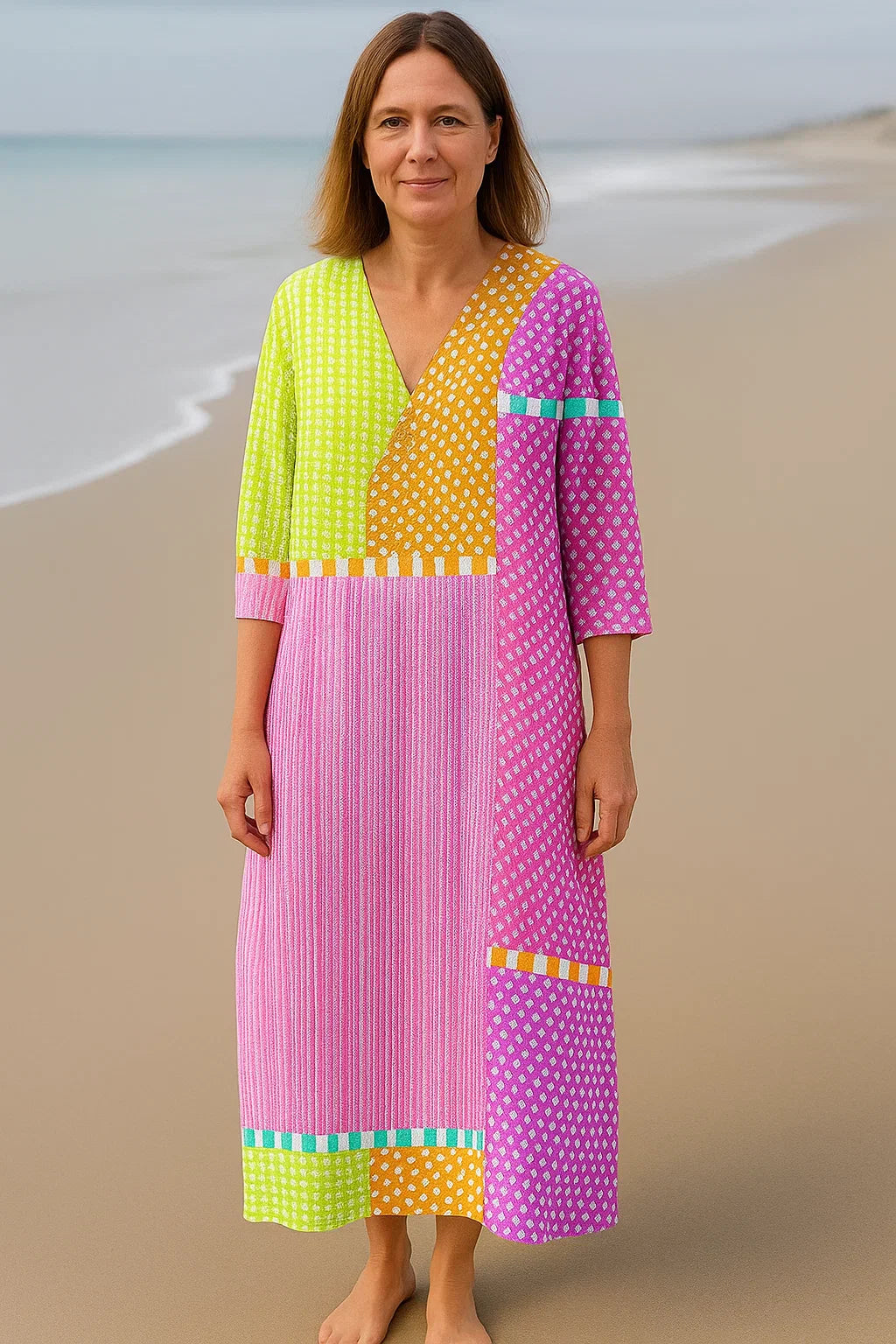 Sofie - Robe Patchwork Joyeuse