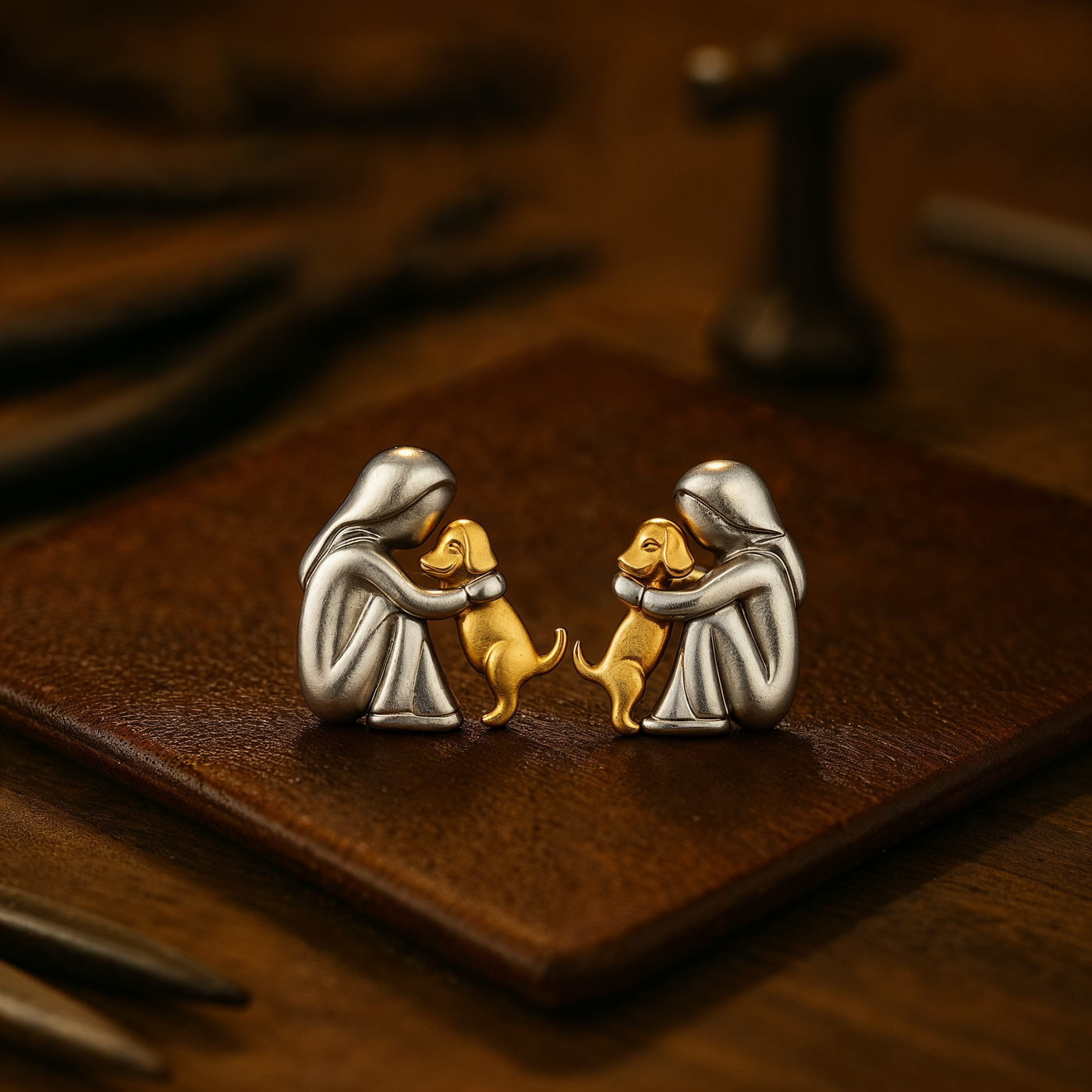 Hug - Boucles D'oreilles Bicolores Émotionnelles