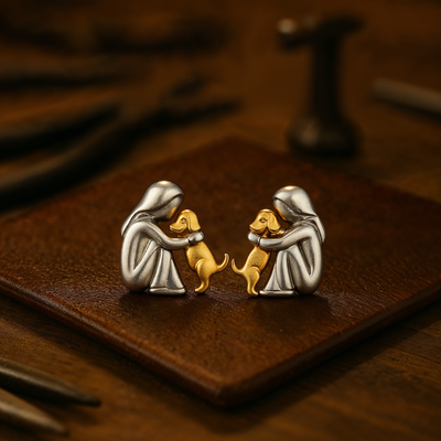 Hug - Boucles D'oreilles Bicolores Émotionnelles