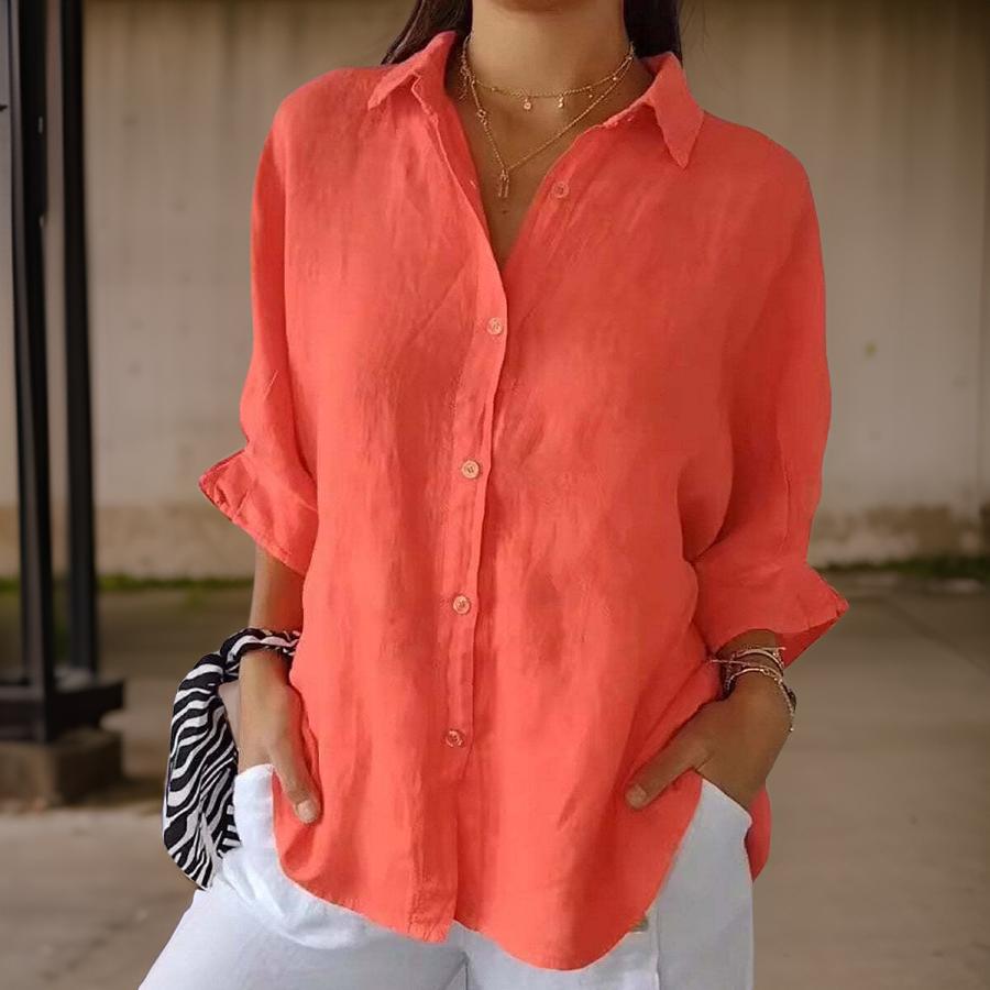 Linda - Élégante Blouse En Lin