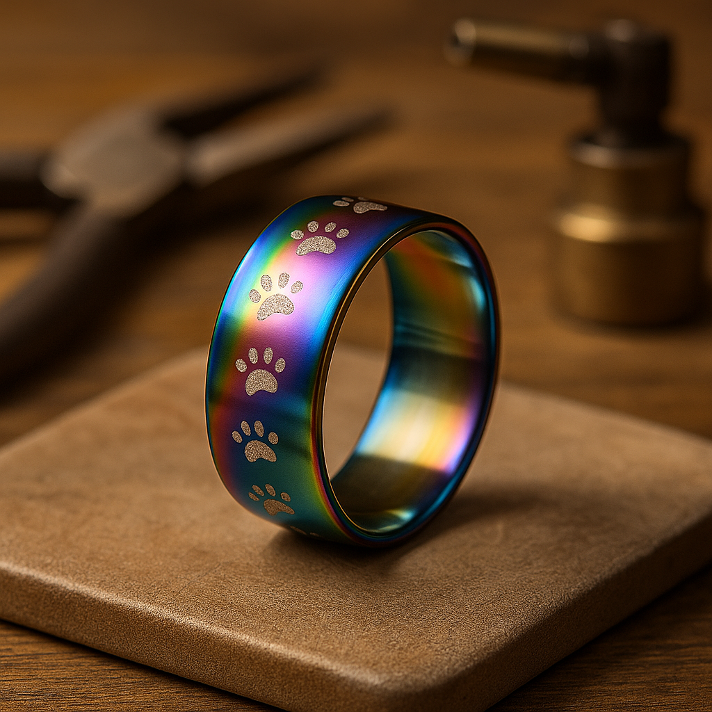 Paw - Bague Arc-En-Ciel Unisexe