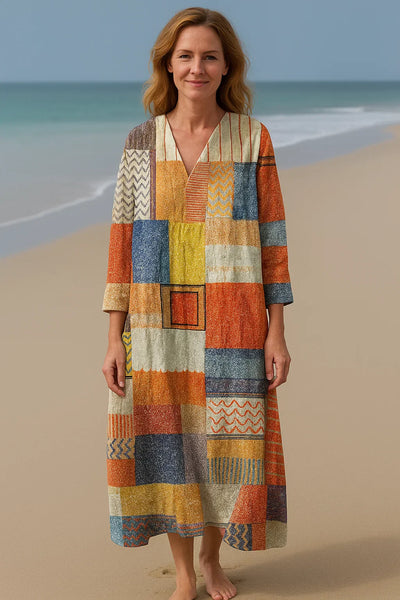 Sofie - Robe Patchwork Légère