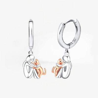 Alva - Boucles D'oreilles Amour Chat