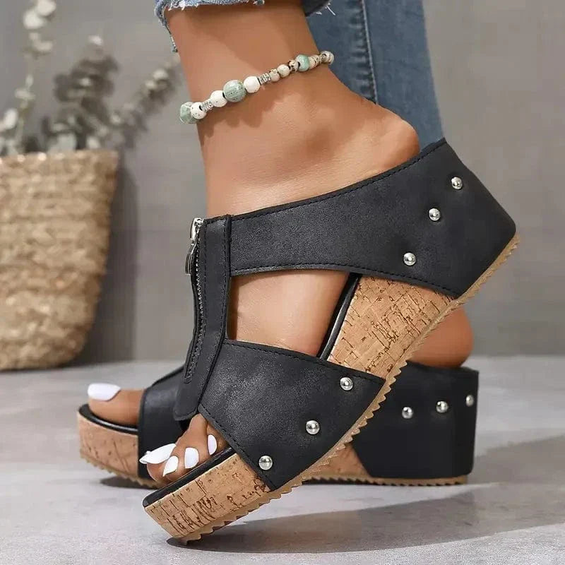 Aria - Sandales Confortables Veloutées