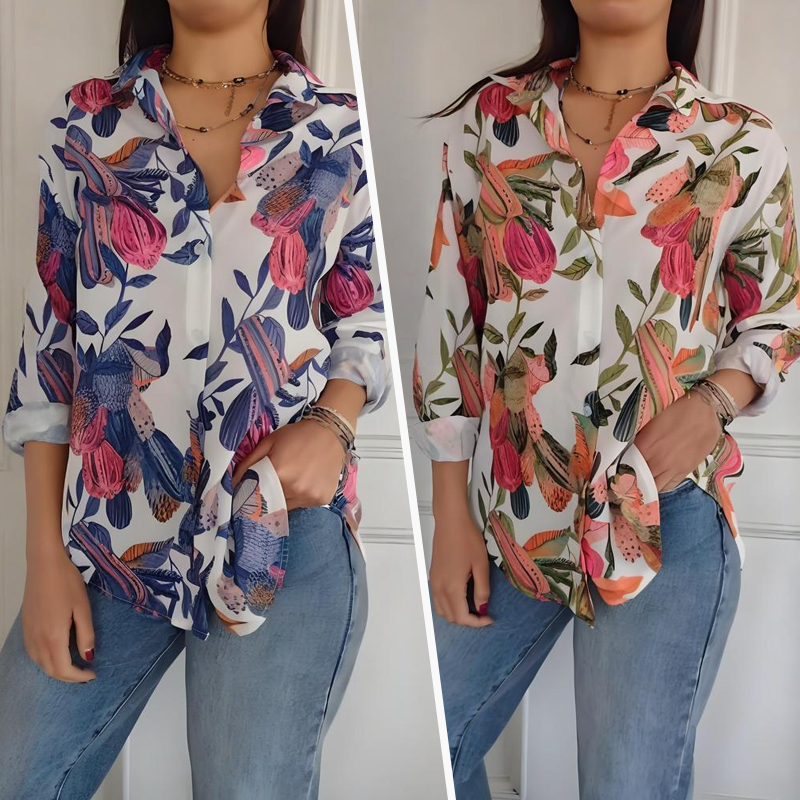 Elise - Élégante Blouse Florale