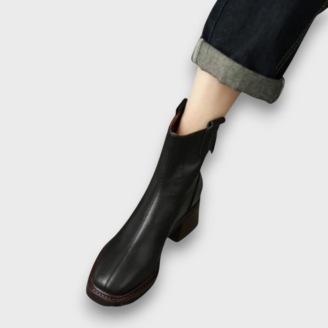 Fien - Élégantes Bottines en Cuir