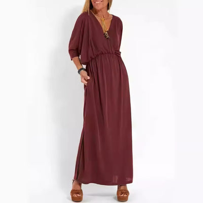 Sienna - Robe Longue Vintage Élégante