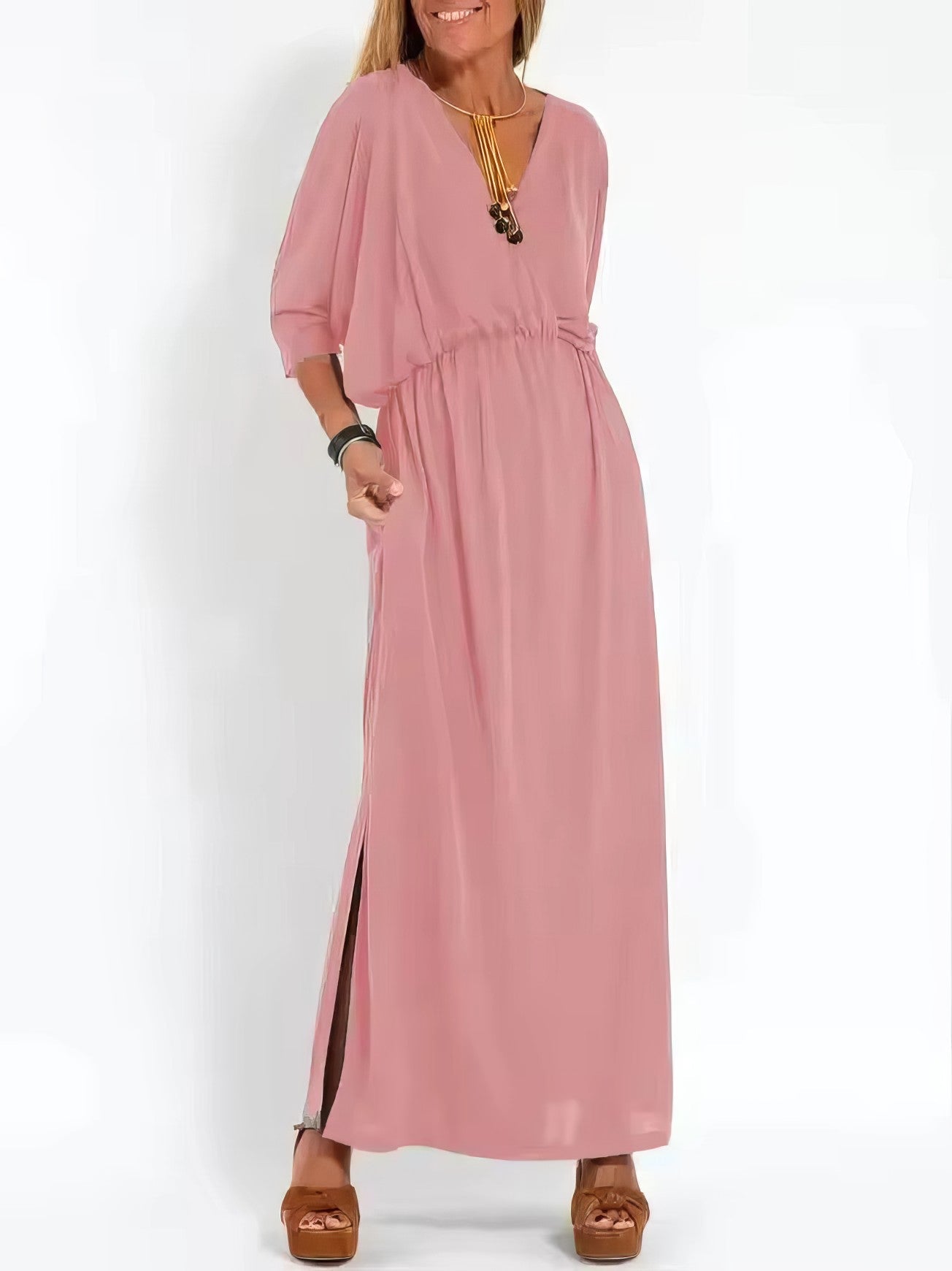 Sienna - Robe Longue Vintage Élégante