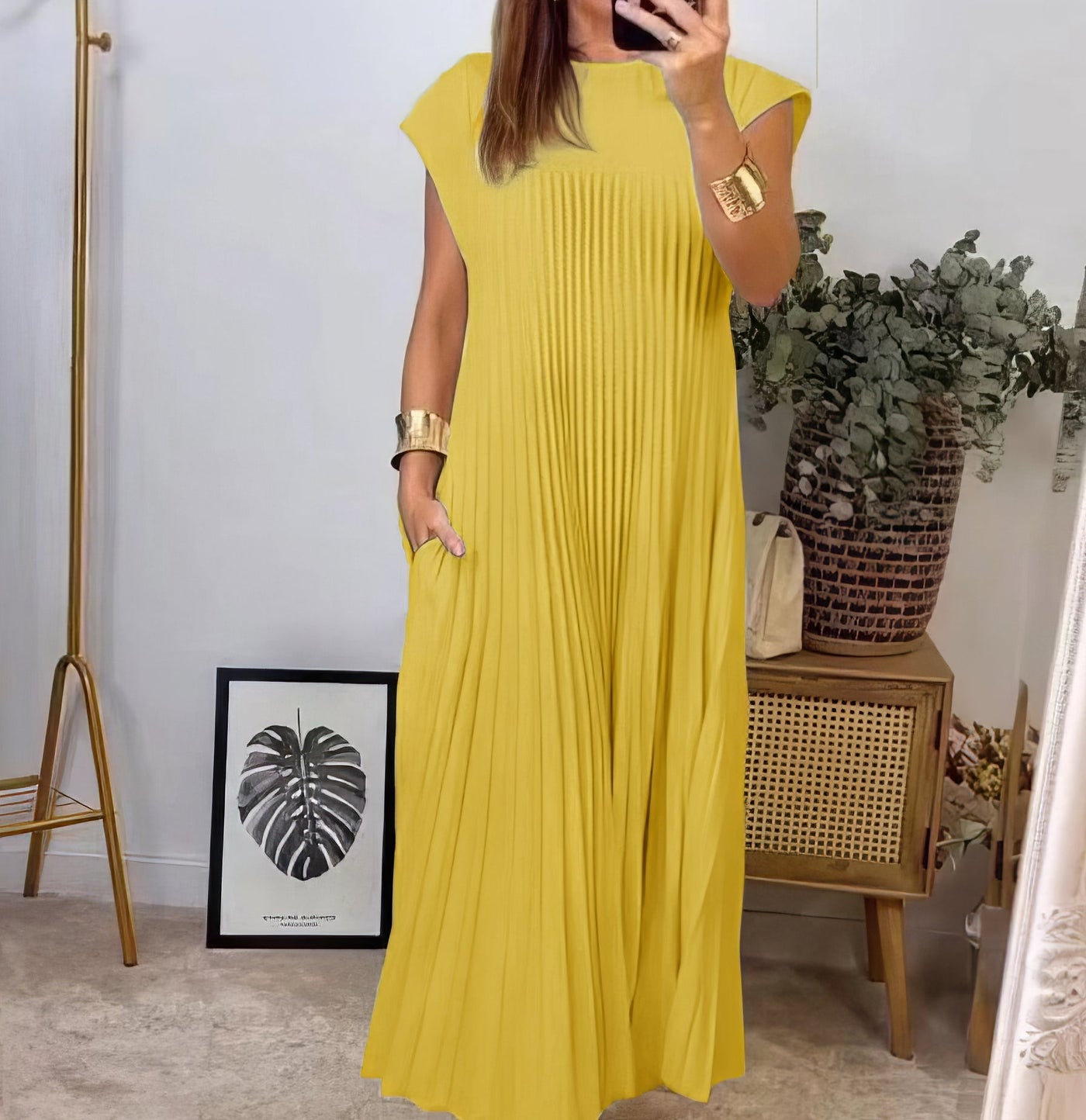 Ona - Robe Plissée Élégante